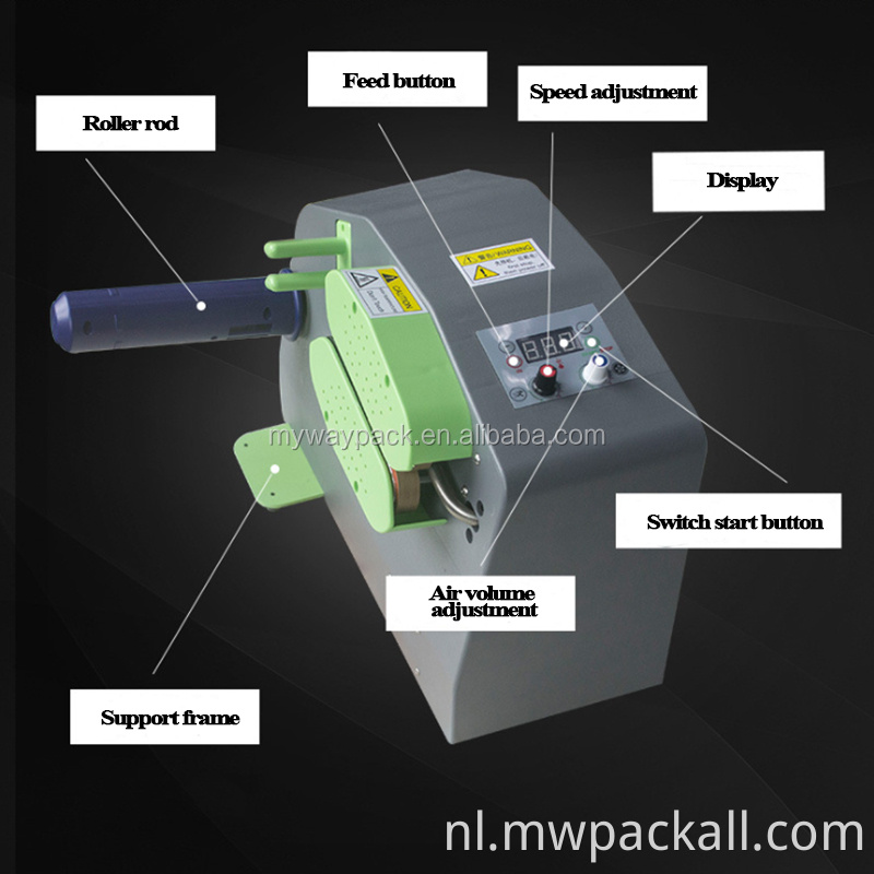 Air Pad Film Void Fill Cushion Making Machine voor verzending Express